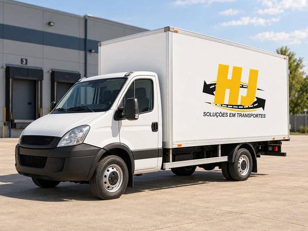 Imagem ilustrativa de caminhão VUC da HJ Entregas